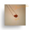 ZHUSHA ZHI — Natural Red Agate Necklace - Stone 08