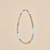 Color Play — Colorful Enamel Bead Necklace - Golden Mix