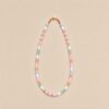 Color Play — Colorful Enamel Bead Necklace - Pastel Rainbow