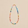 Color Play — Colorful Enamel Bead Necklace - Rainbow