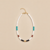 Coastal Days — Turquoise & Mixed Stone Bead Necklace - Coastal Contrast