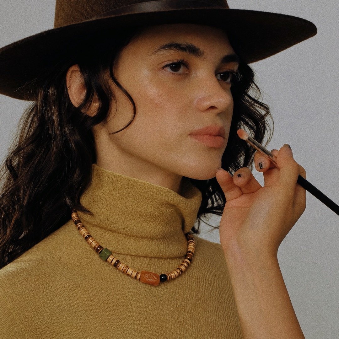 Natural Stone & Coconut Shell Necklace–Earth Notes | RONGHUA