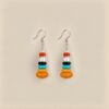 Little Moments – Handmade Multicolor Gemstone Earrings - Large 40 × 11 mm 1.57 × 0.43 in
