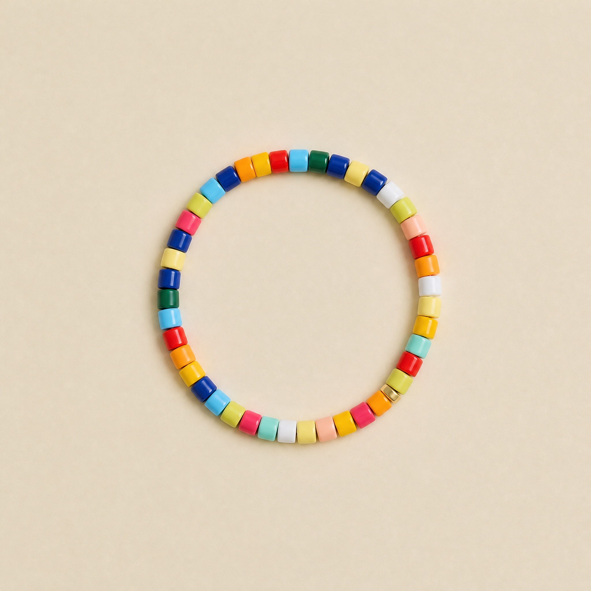 Five Colors, Five Moods Five color combinations of enamel bead bracelets